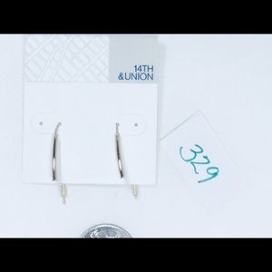 4th and Union thin gold wire earrings NWT MSRP $20